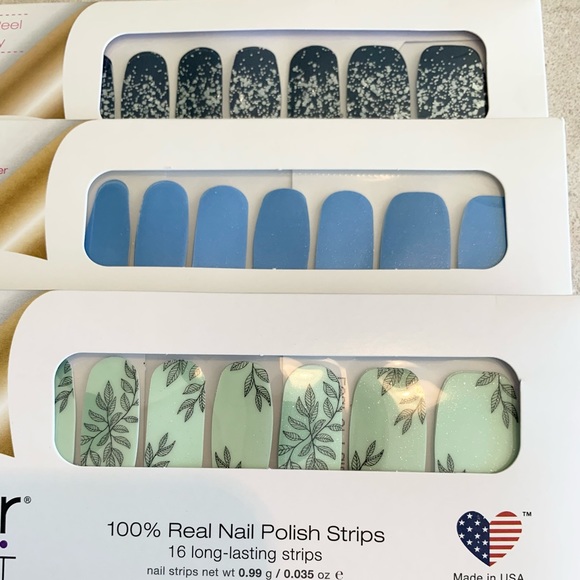 NEW SEALED Lot of 6 Color Street 100% Real Nail Polish Strips + Free Accents - Picture 3 of 7
